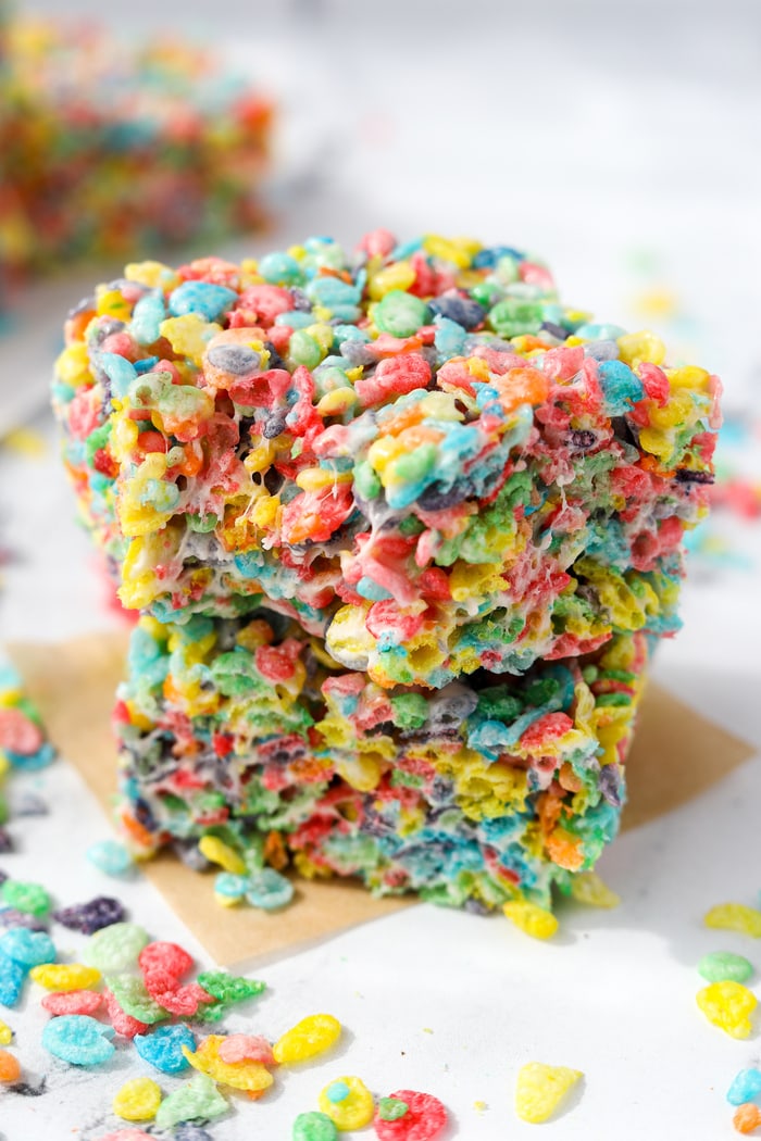 beach snack ideas - fruity pebbles treats