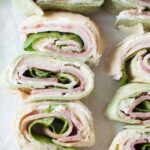 beach snack ideas - pin wheel sandwiches