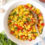 beach snack ideas - mango corn salsa