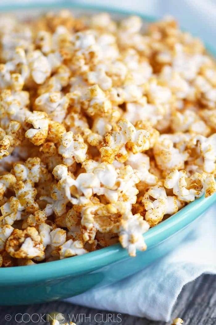 beach snack ideas - taco popcorn