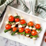 beach snack ideas - caprese skewers