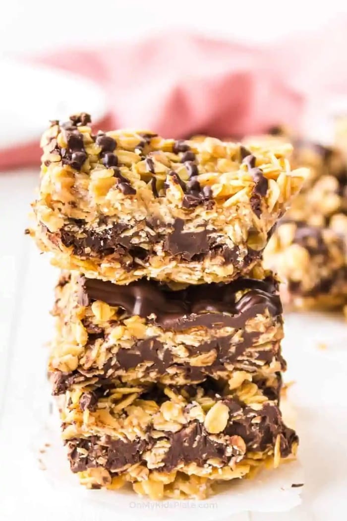 beach snack ideas - no-bake bars