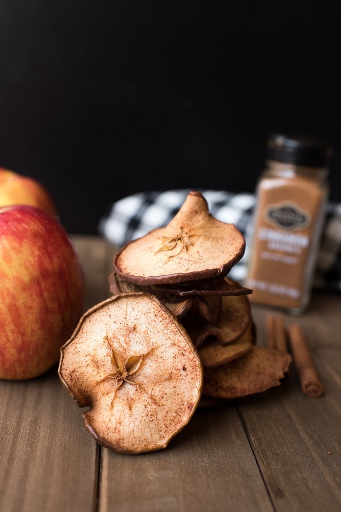 beach snack ideas - apple chips