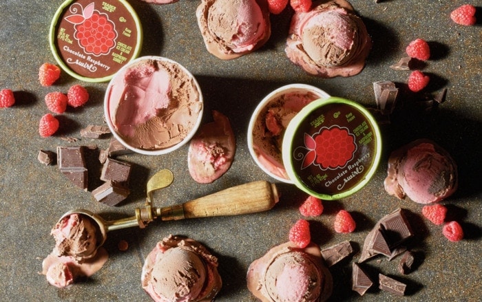 best trader joe's ice cream frozen treats -chocolate raspberry swirl