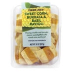 best trader joes summer products -sweet corn burrata basil ravioli