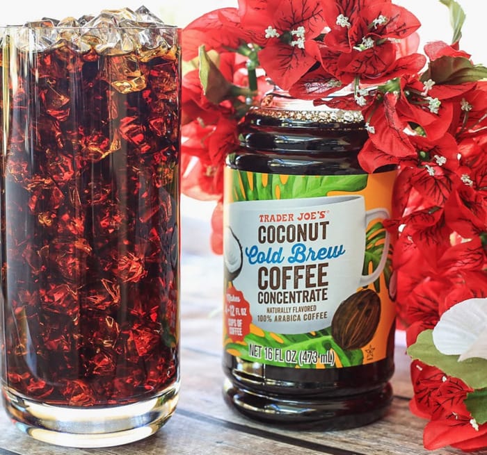 best trader joes summer products - coconut cold brew coffee