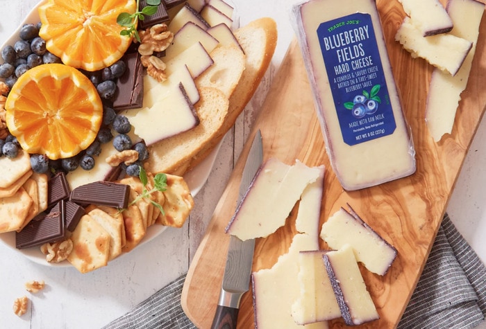 best trader joes summer products - blueberry hard cheese