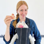 christina tosi facts - tosi with baby and cookie