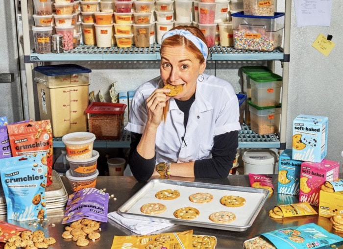 christina tosi facts - tosi eating cookies