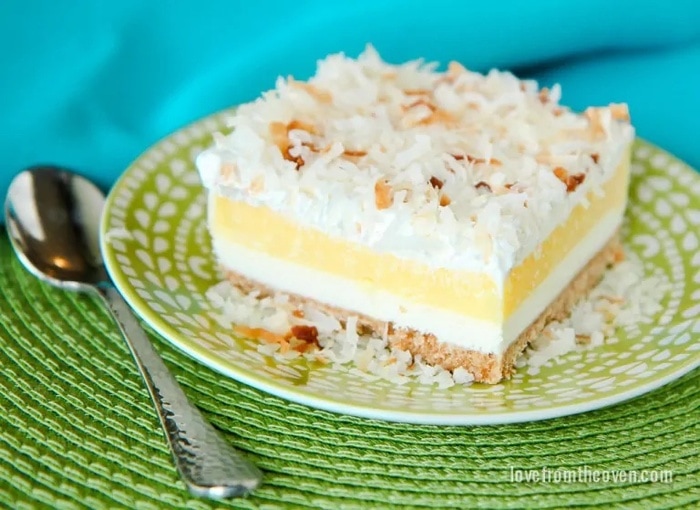 coconut recipes - Coconut Cream Cheesecake Bars