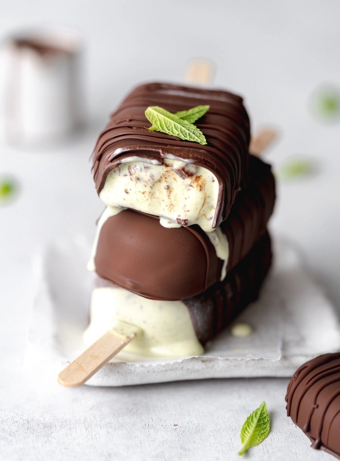 coconut recipes - Mint Coconut Ice Cream Bars