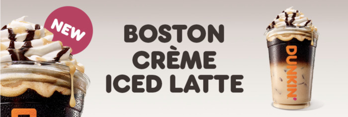 Dunkin Boston Creme Iced Latte - UK drink