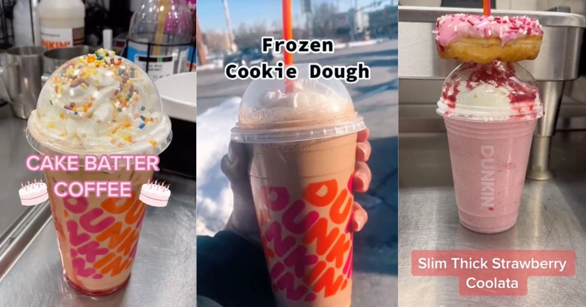 Dunkin cheap menu drinks