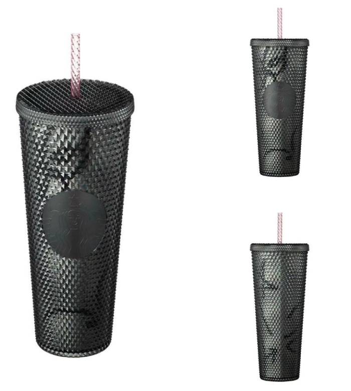 starbucks blackpink merch - BLACKPINK Starbucks Black Glitter Studded 24oz Straw Cup