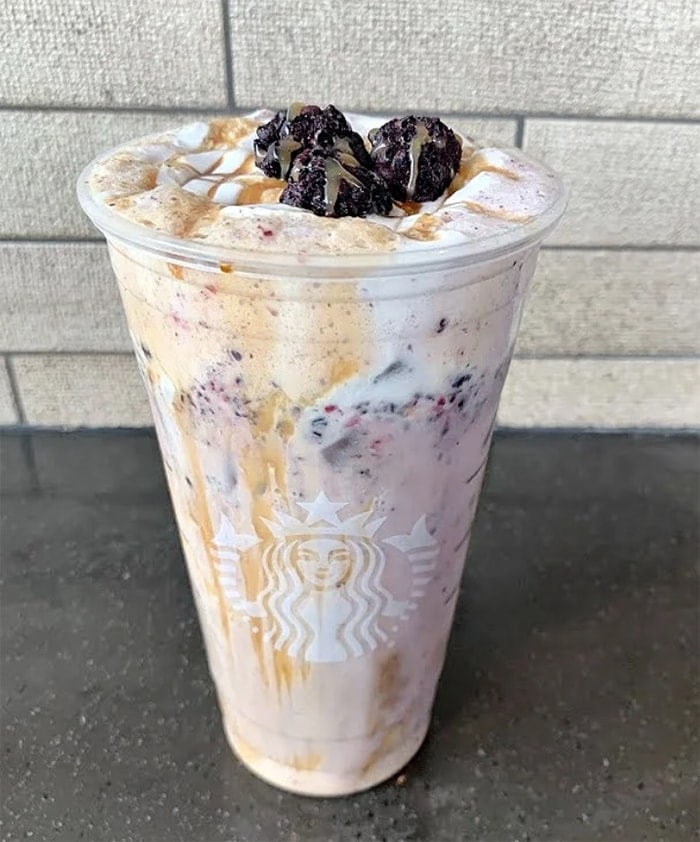 starbucks secret menu cold foam - Cookies and Cream Cold Brew - Blackberry Caramel Macchiato