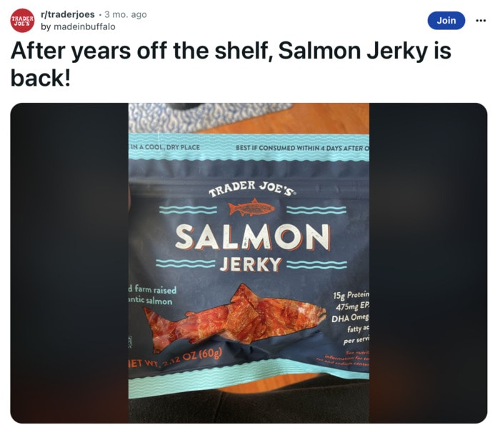 the worst foods at trader joes - salmon jerky
