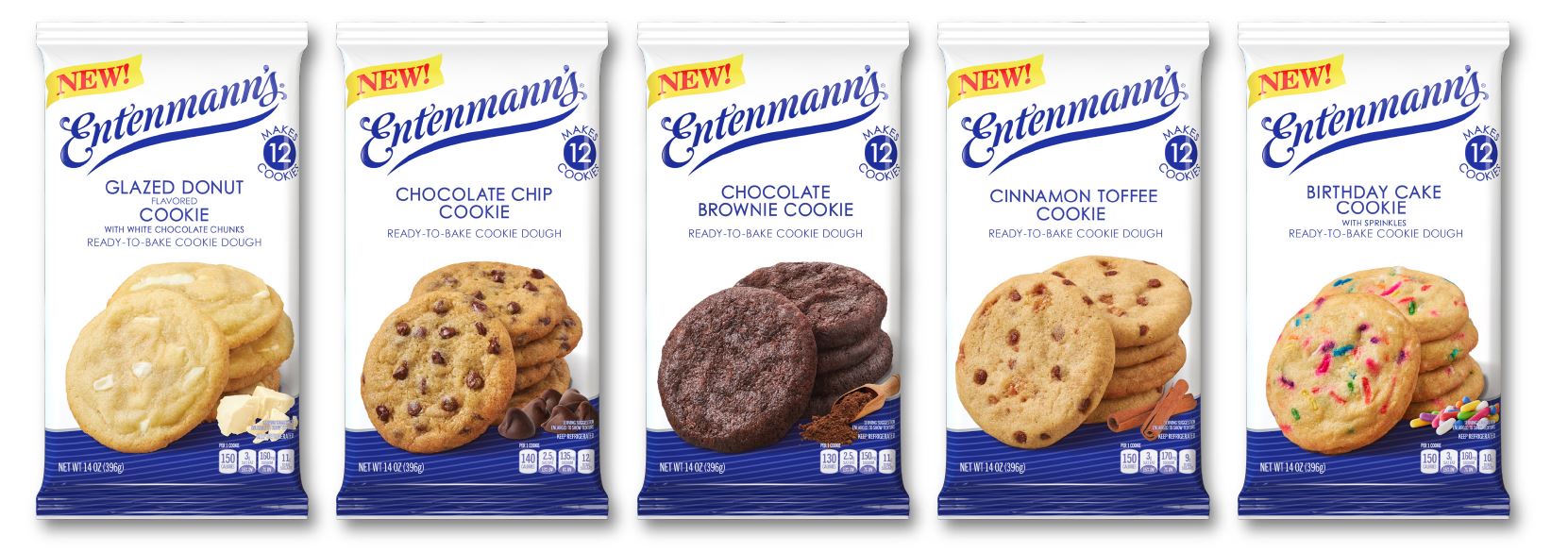 Entenmann's Cookie Dough - flavor lineup