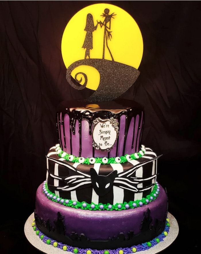 Goth Wedding Cakes - Nightmare Before Christmas