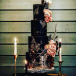 Goth Wedding Cakes - four tier