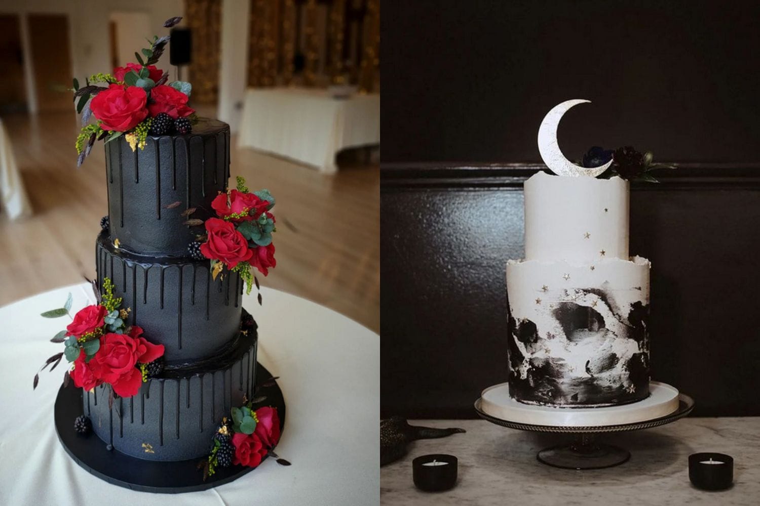 21 Decadent Goth Wedding Cakes For Dark Love Let s Eat Cake
