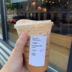 Starbucks Iced Pumpkin Chai Tea Latte Review - drink with order tag