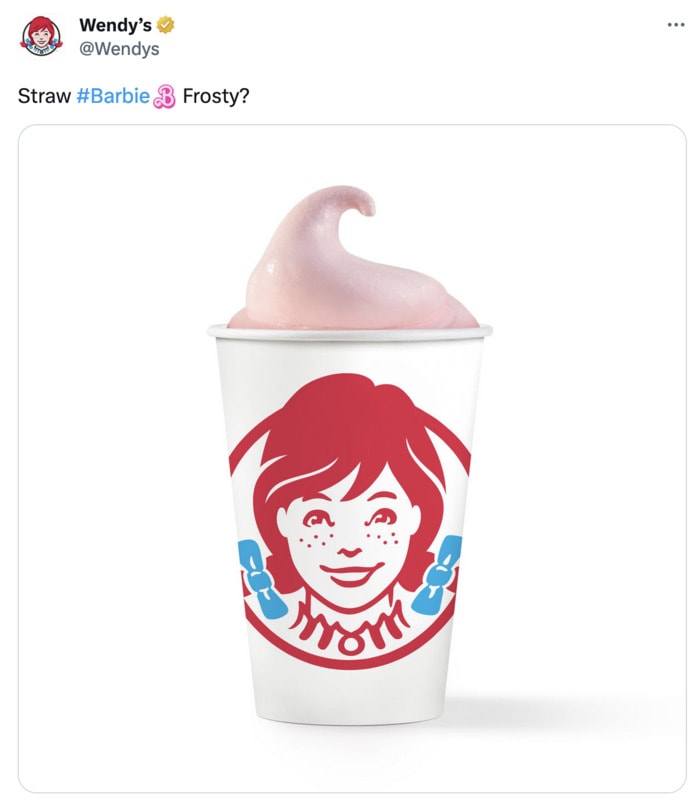 Wendy's Pumpkin Spice Frosty - Strawberry Frosty