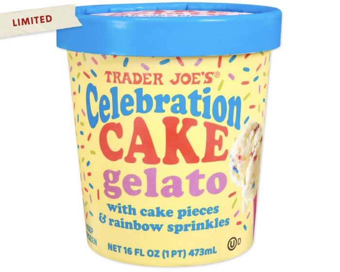 august trader joe's - celebration cake gelato
