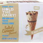 august trader joe's - hold the dairy salted caramel dessert cones