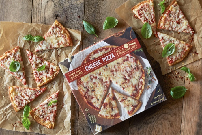 best trader joes pizzas ranked - GF cheese pizza cauliflower crust