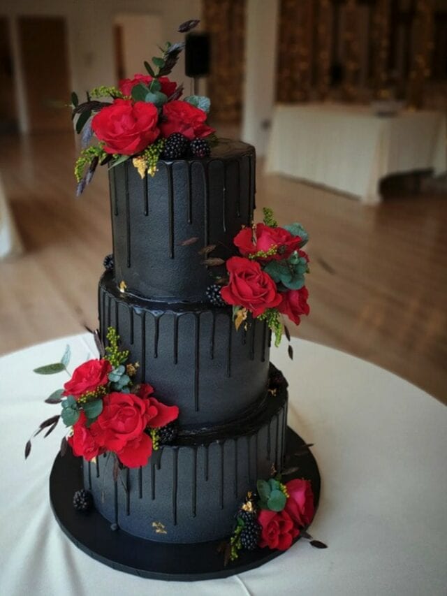 Spooky Goth Wedding Cakes For Your Dark Celebration