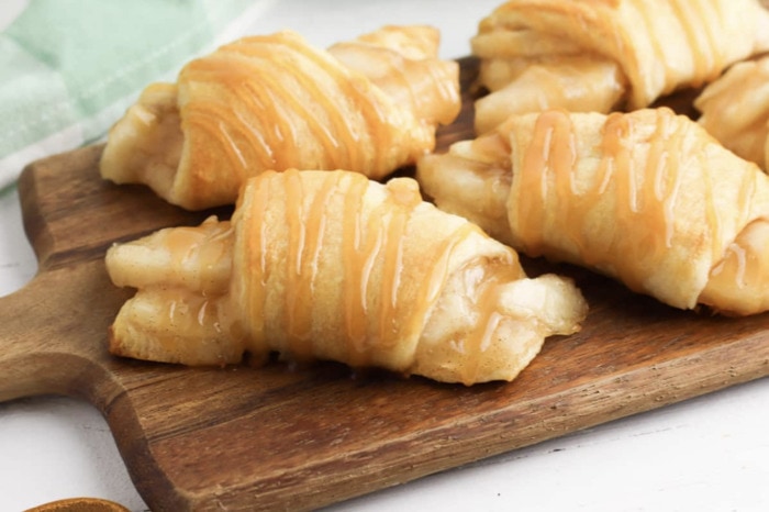 easy apple desserts - Apple Pie Crescent Rolls