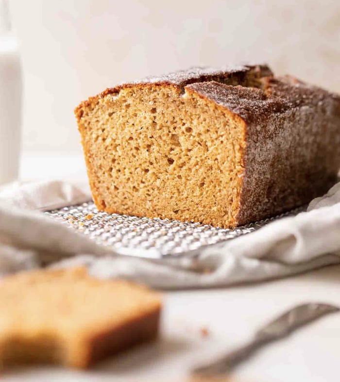 easy apple desserts - Apple Cider Donut Loaf Cake