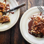 easy pumpkin desserts - Pumpkin Bread Pudding With Nutella Glaze