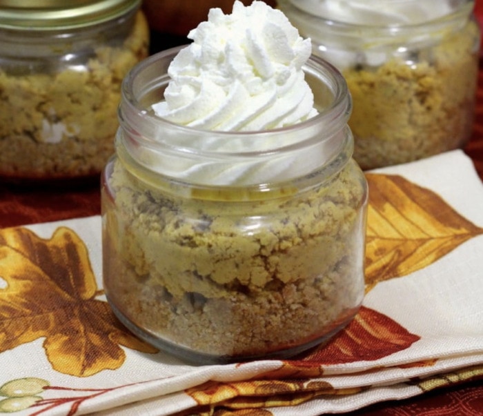 easy pumpkin desserts - No Bake Pumpkin Cheesecake in Mason Jars