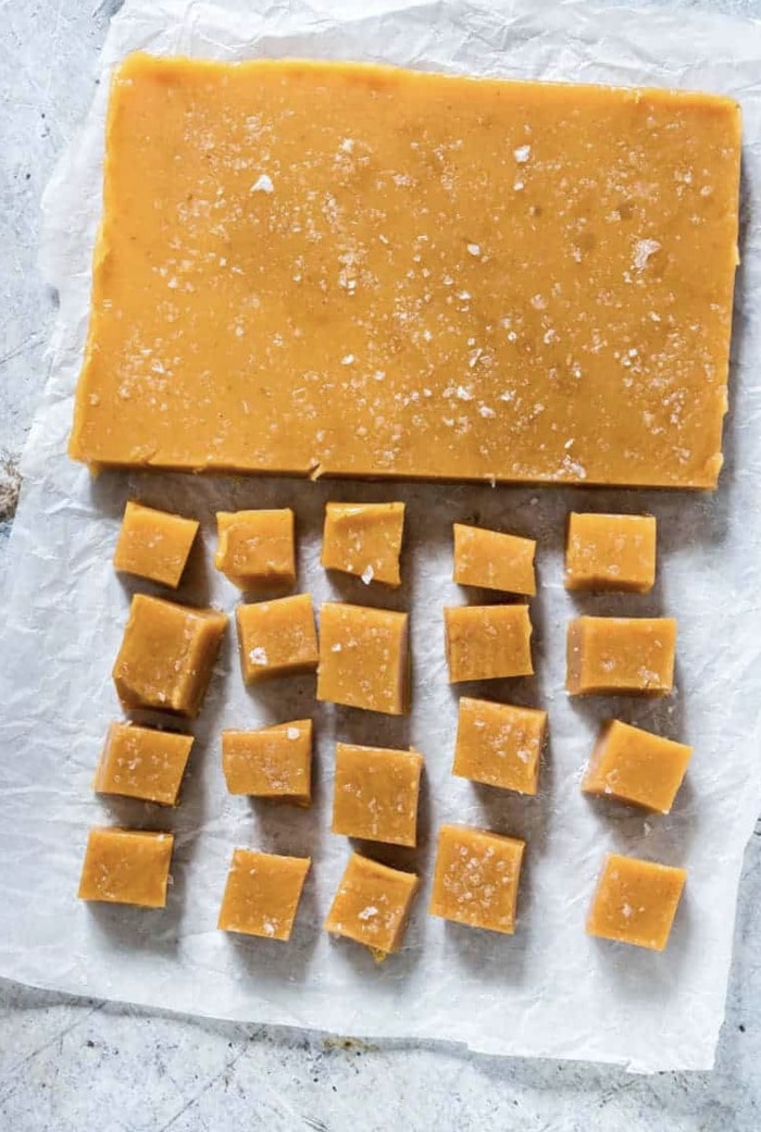 easy pumpkin desserts - Pumpkin Salted Caramels