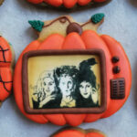 Hocus Pocus food - pumpkin TV cookie