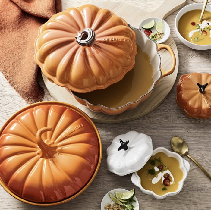 Le Creuset Pumpkin Butter Dish ,Persimmon