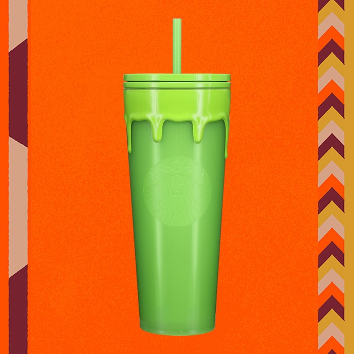 Starbucks Halloween Cups 2023 - Green Drip Cup Slime