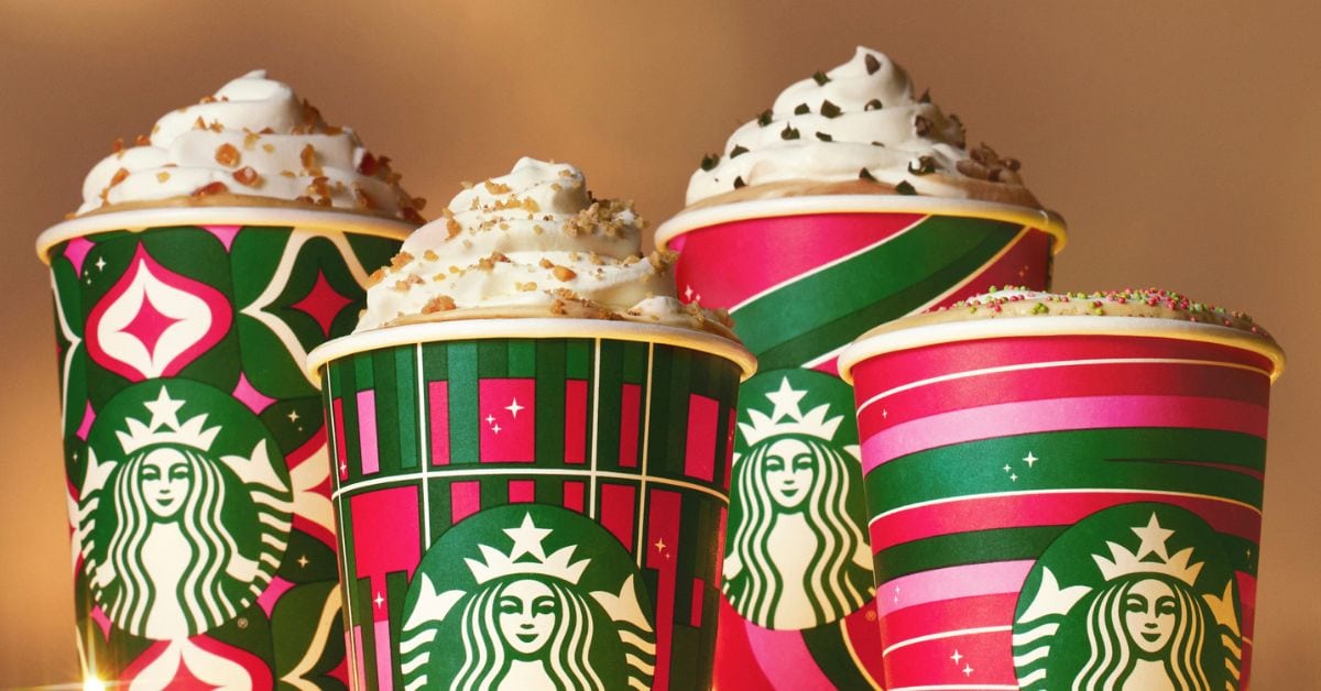 Starbucks Holiday Menu 2023 - red cups