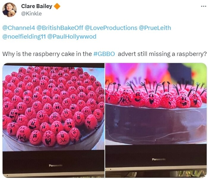 Great British Bake Off Memes - missing raspberry