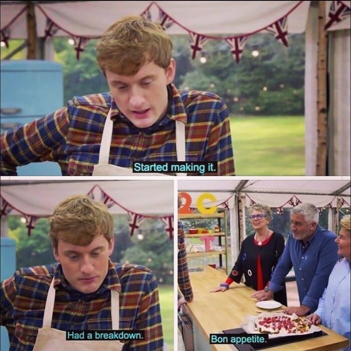 Great British Bake Off Memes - breakdown