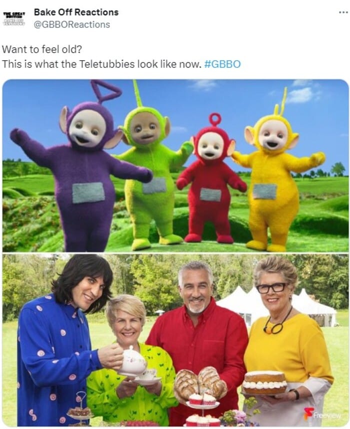 Great British Bake Off Memes - teletubbies