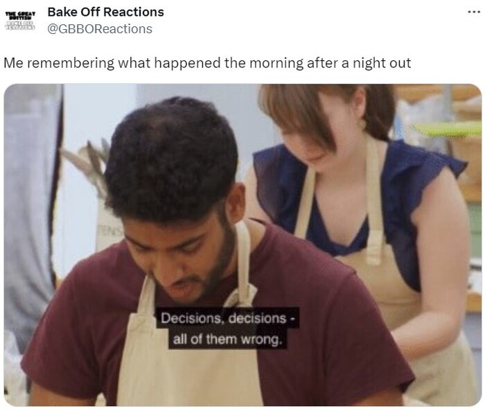 Great British Bake Off Memes - wrong decisions