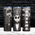 Nightmare Before Christmas Starbucks Cups - 3D Inflated NBC Jack Skellington Coffee Stainless Steel Tumbler