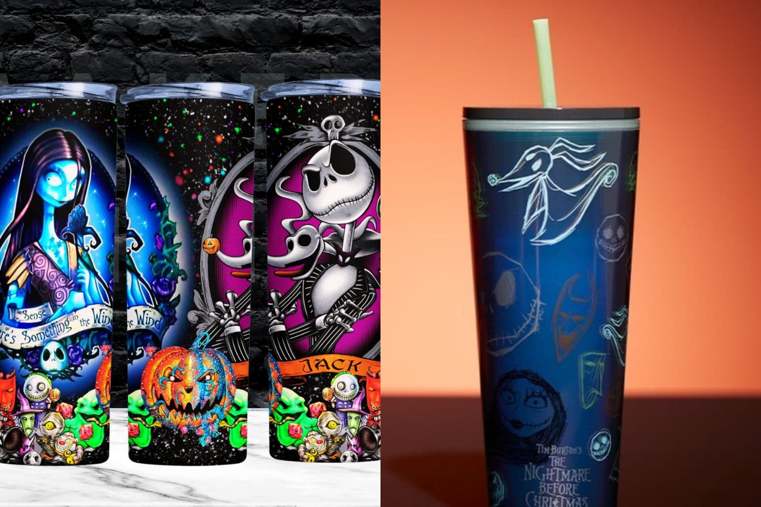 Available at @shopdisney * The Nightmare Before Christmas Starbucks® Tumbler  with Straw * $34.99