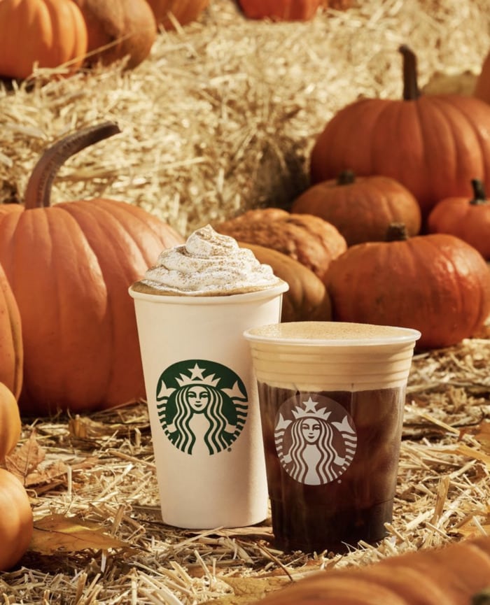 Starbucks fall menu ranked - pumpkin spice latte