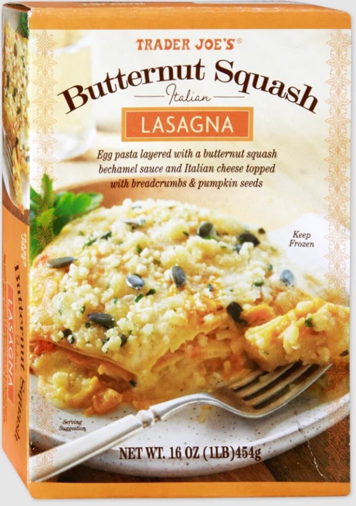 Trader Joes Fall Products 2023 - Butternut Squash Italian Lasagna