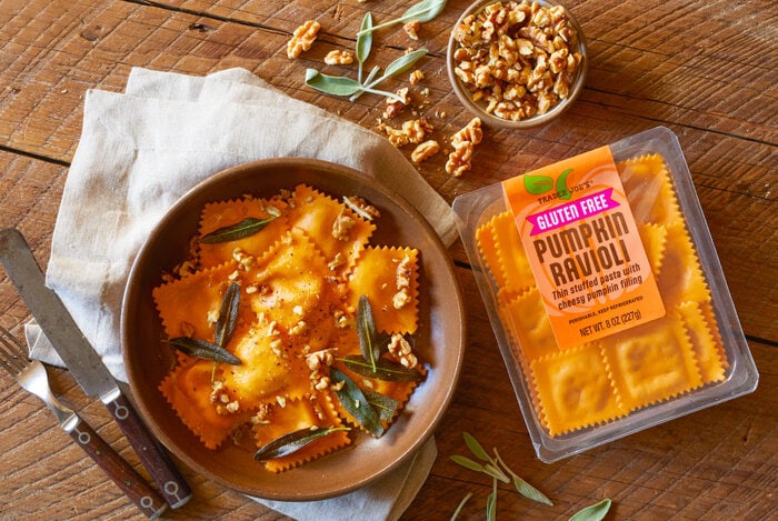 Trader Joes Fall Products 2023 - Gluten Free Pumpkin Ravioli