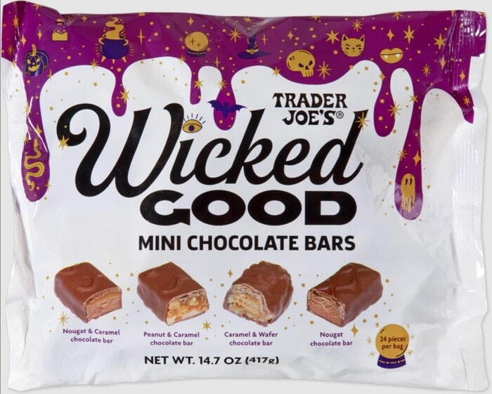 Trader Joe's Halloween 2023 - Wicked Good Mini Chocolate Bars