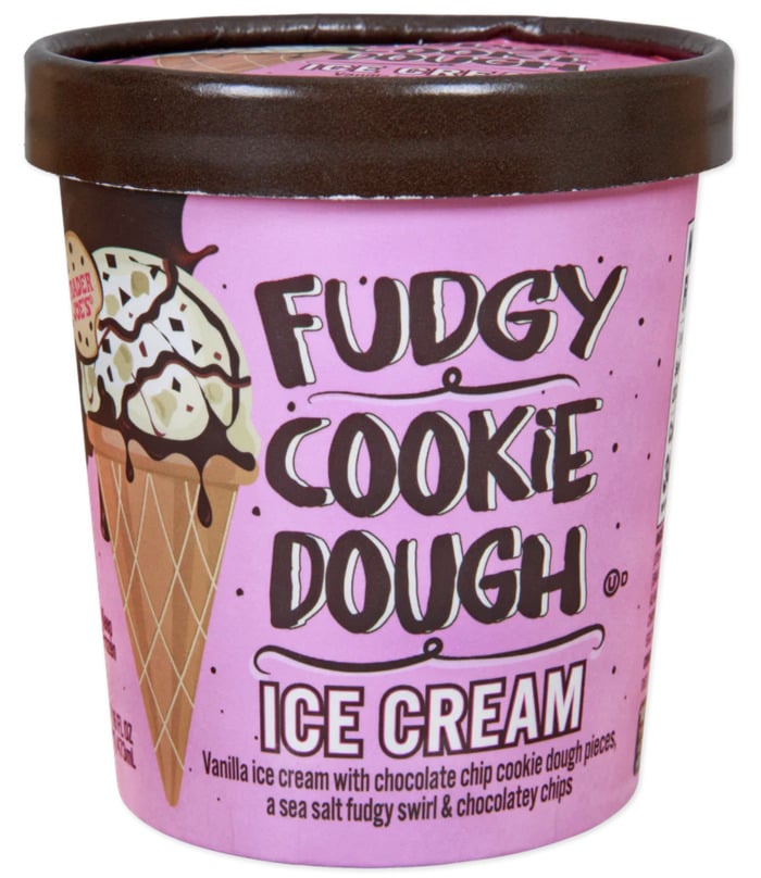 Trader Joes September 2023 - fudgy cookie dough ice cream